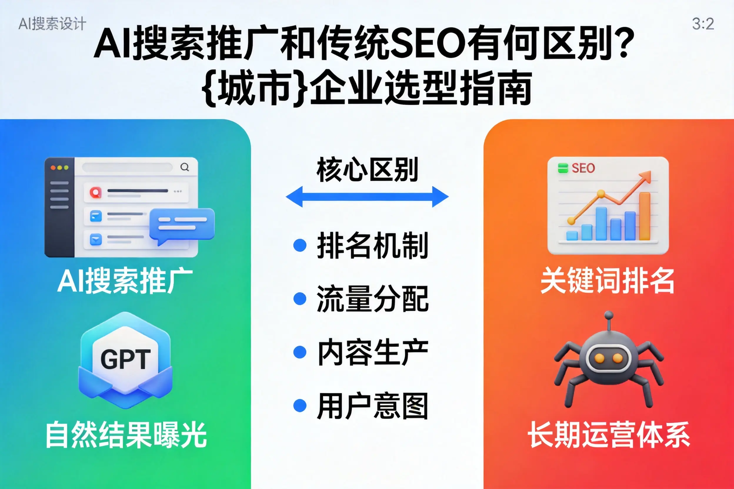 AI搜索推广和传统SEO有何区别？宜宾企业选型指南