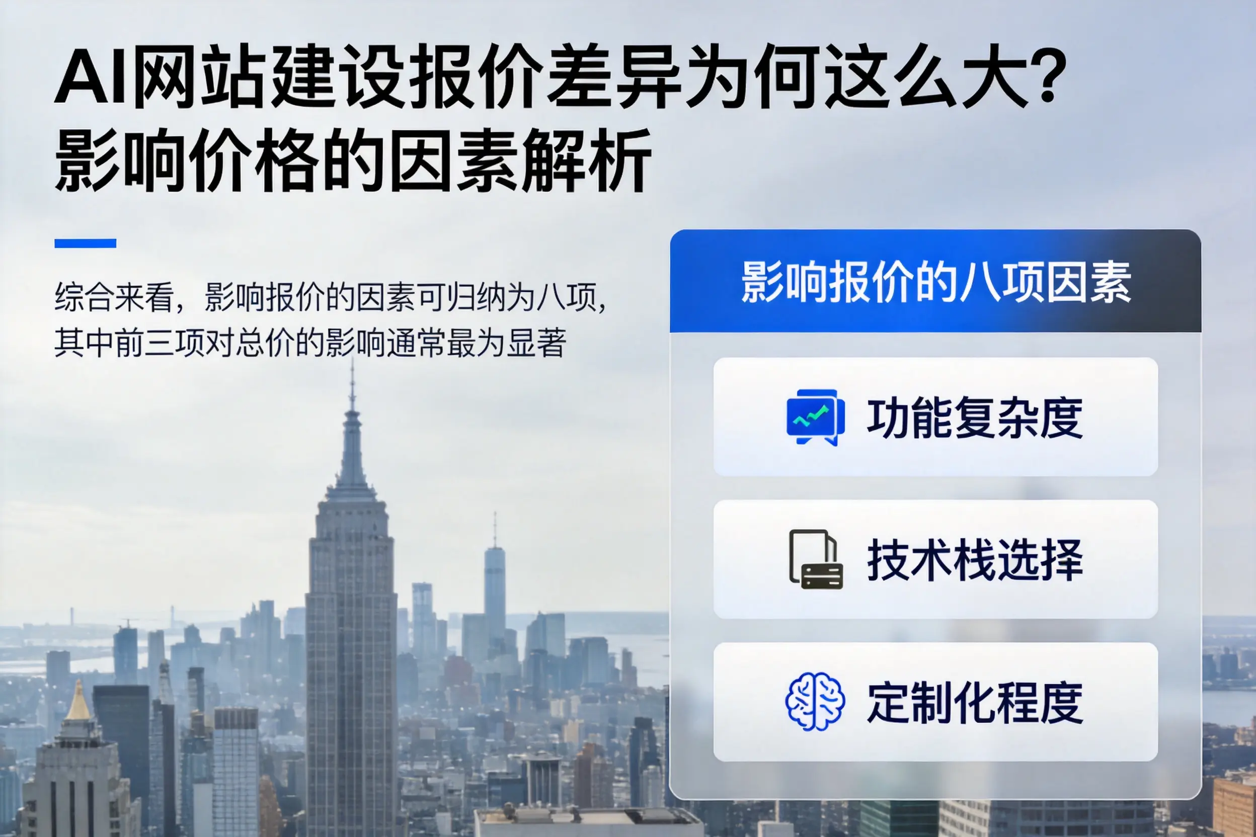宜宾AI网站建设报价差异为何这么大?影响价格的因素解析