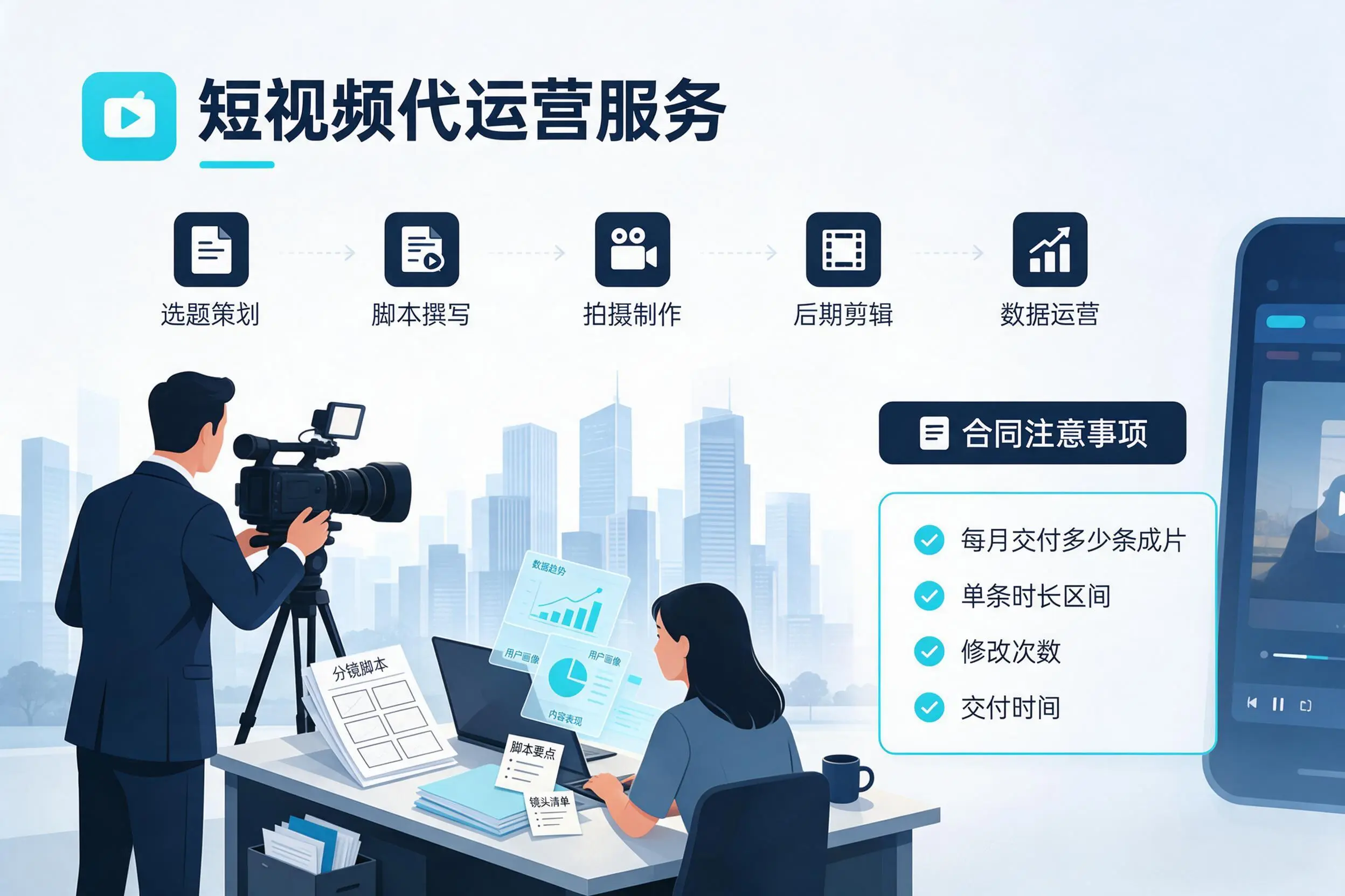 短视频代运营包含哪些服务?宜宾企业常见问题科普