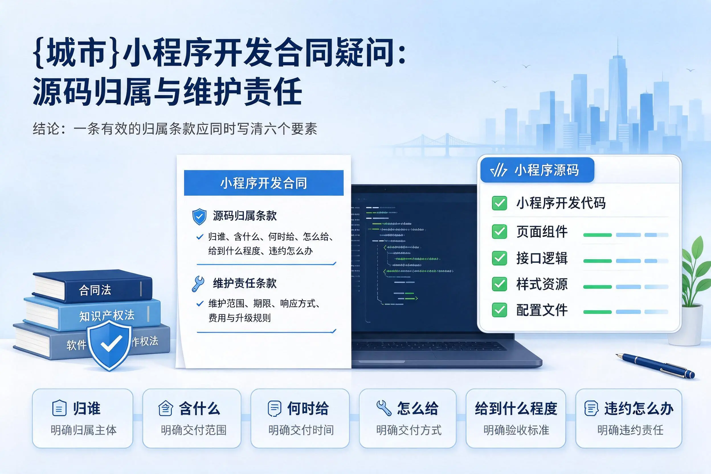 宜宾小程序开发合同疑问:源码归属与维护责任