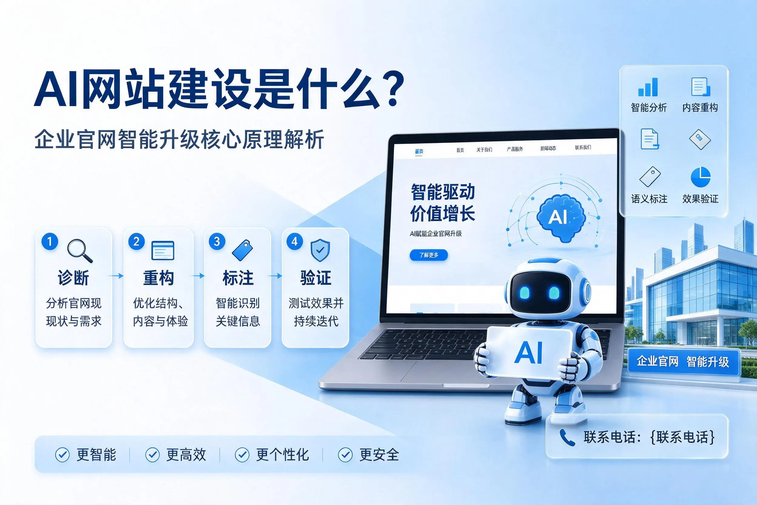 AI网站建设是什么？宜宾企业官网智能升级核心原理解析
