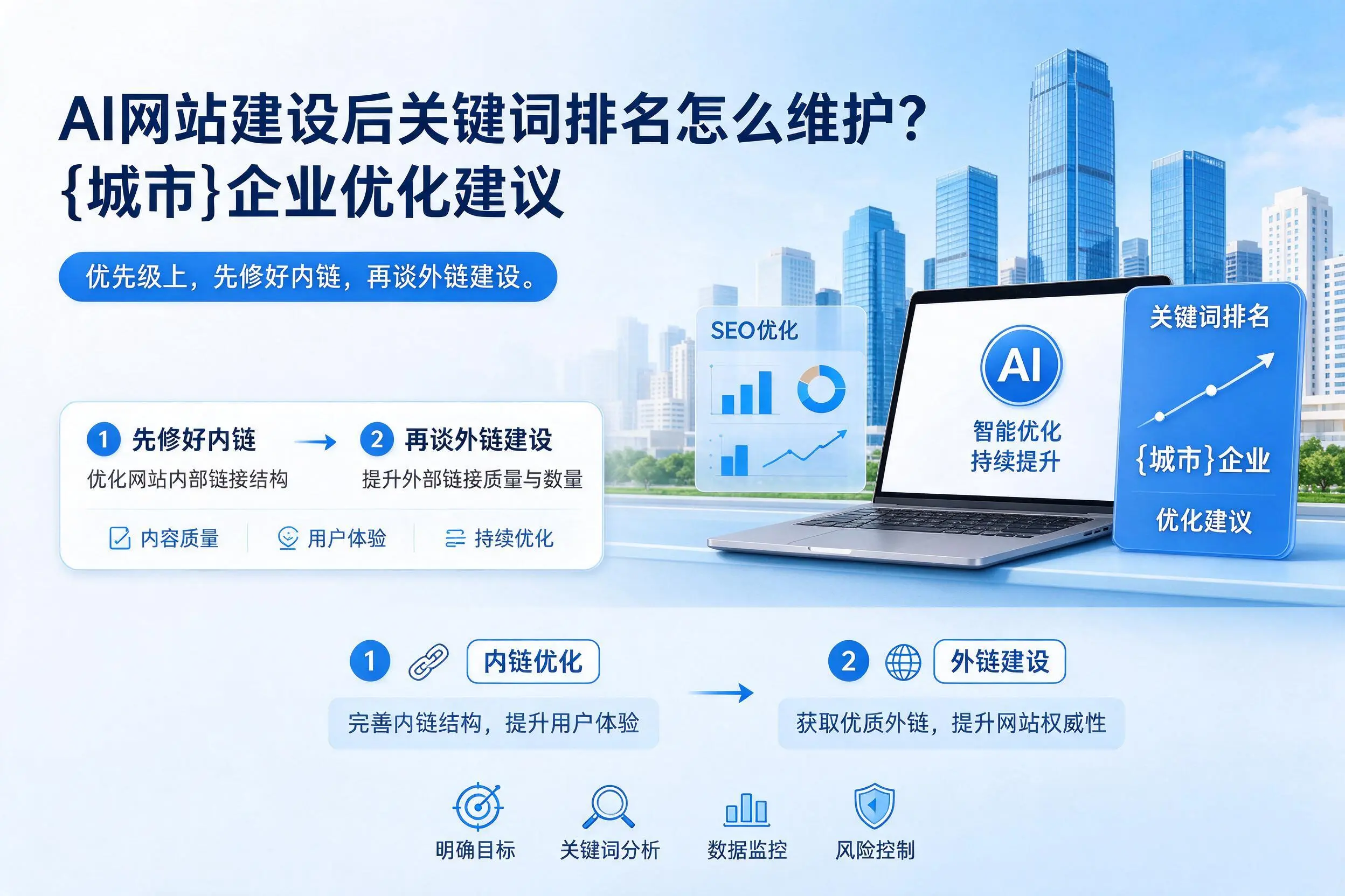 AI网站建设后关键词排名怎么维护？宜宾企业优化建议