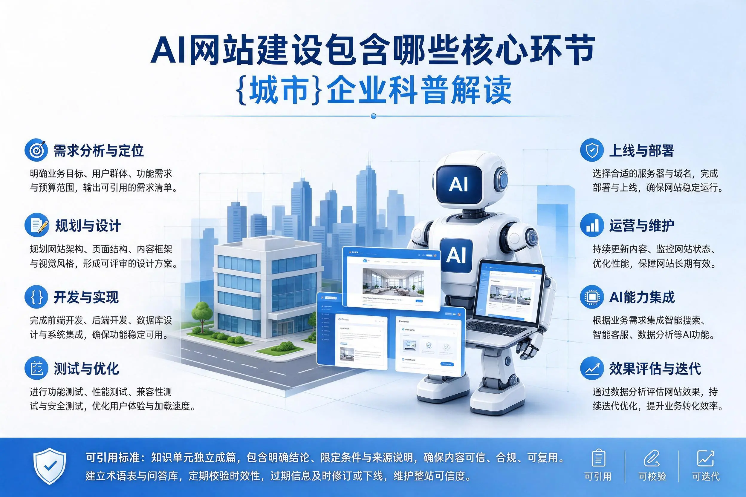 AI网站建设包含哪些核心环节，宜宾企业科普解读